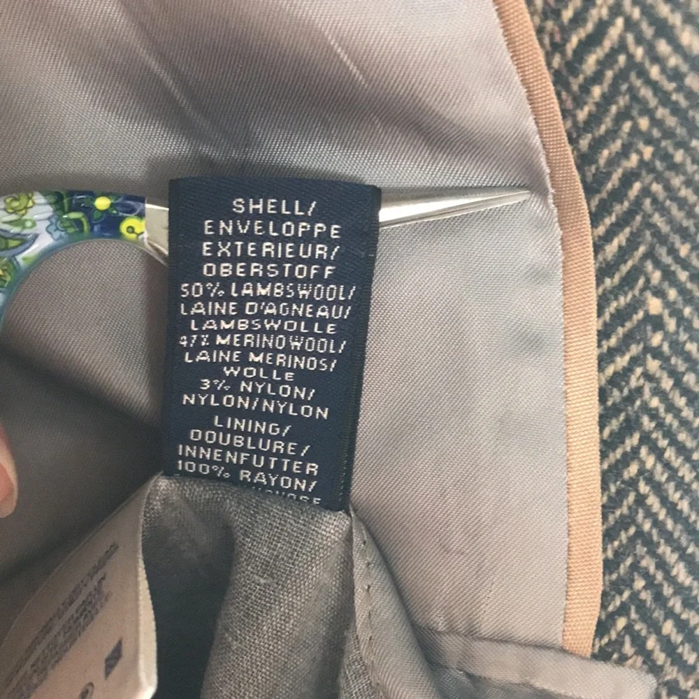 Lands’ End Sport Coat 44 Regular Lambs & Merino Wool blend Blazer - Picture 14 of 16